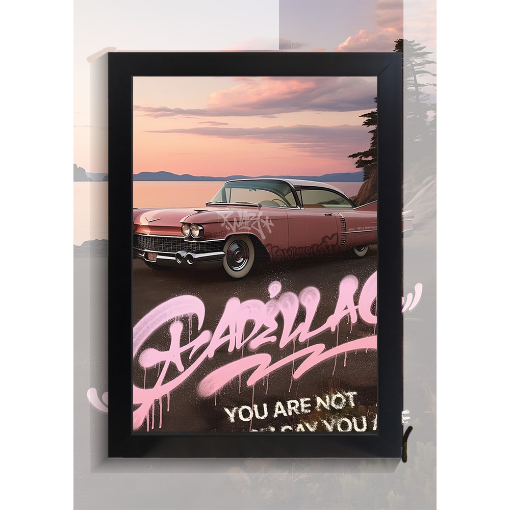 تابلو ماشین طرح کادیلاک کد PF-23618 تابلو ماشین طرح کادیلاک کد PF 23618