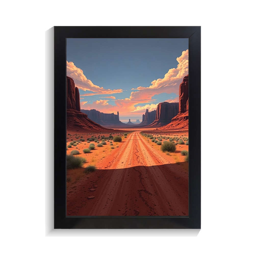 تابلو منظره طرح بیابان کد PF-22010 تابلو منظره طرح بیابان کد PF 22010