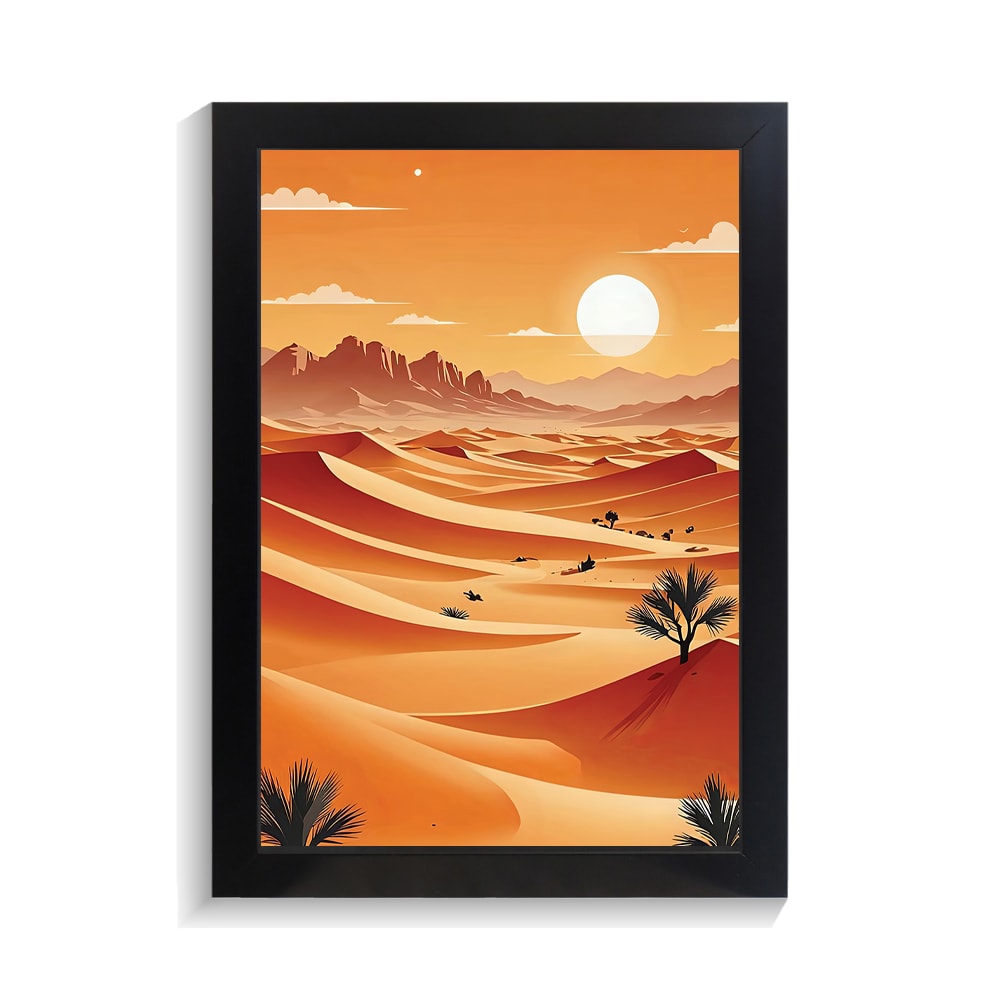 تابلو منظره طرح بیابان کد PF-22018 تابلو منظره طرح بیابان کد PF 22018