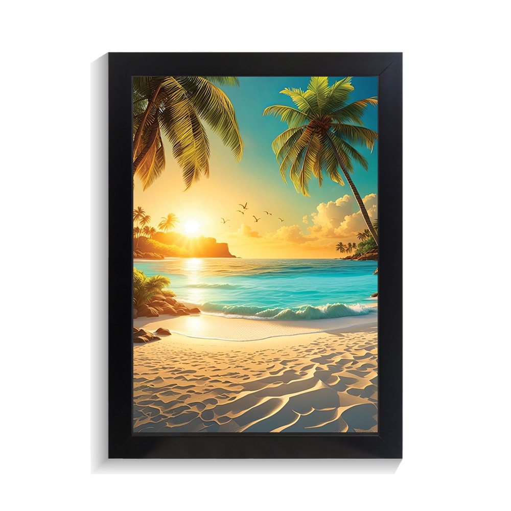 تابلو منظره طرح ساحل کد PF-22061 تابلو منظره طرح ساحل کد PF 22061