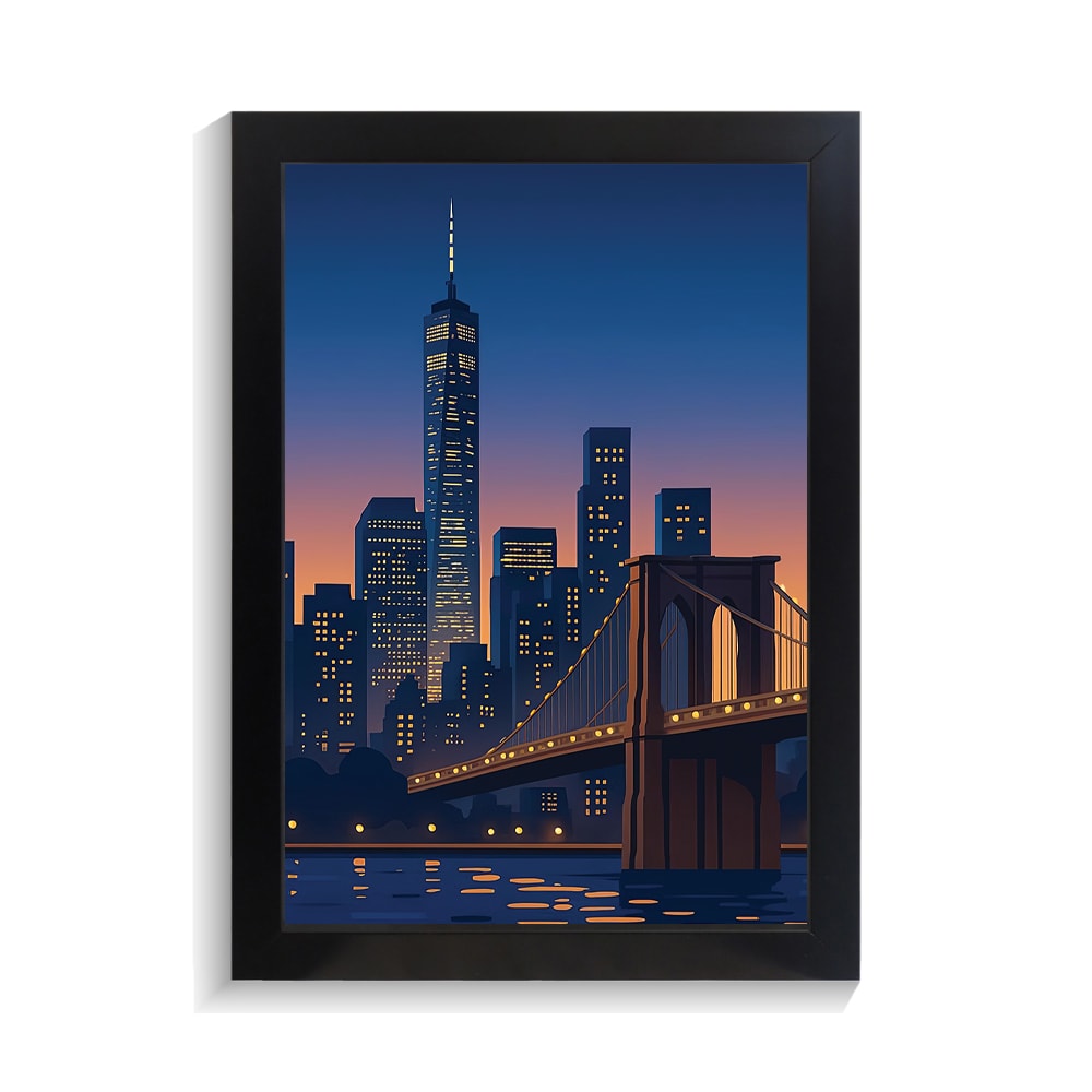 تابلو منظره طرح شهر مدرن کد PF-22167 تابلو منظره طرح شهر مدرن کد PF 22167