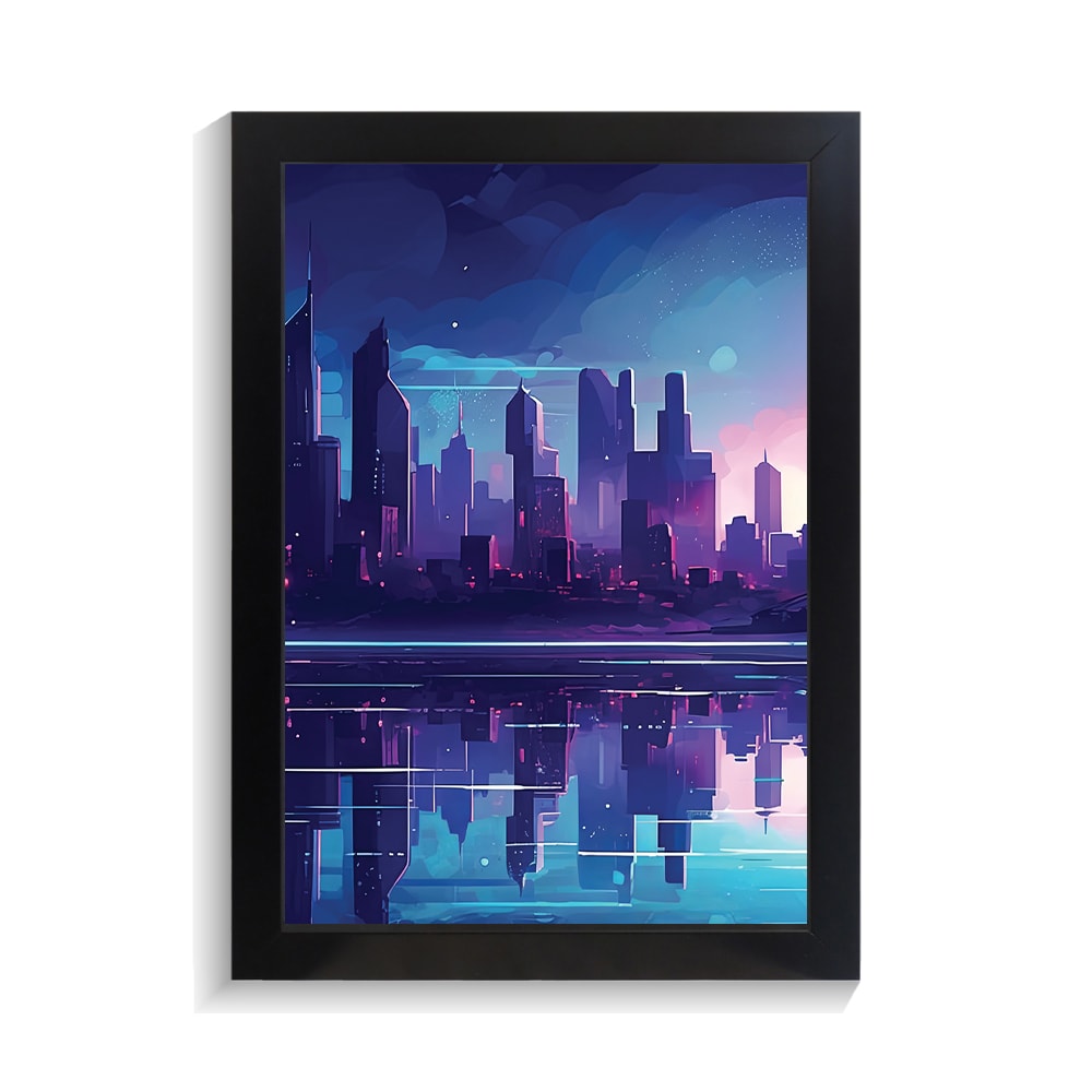 تابلو منظره طرح شهر کد PF-22152 تابلو منظره طرح شهر کد PF 22152