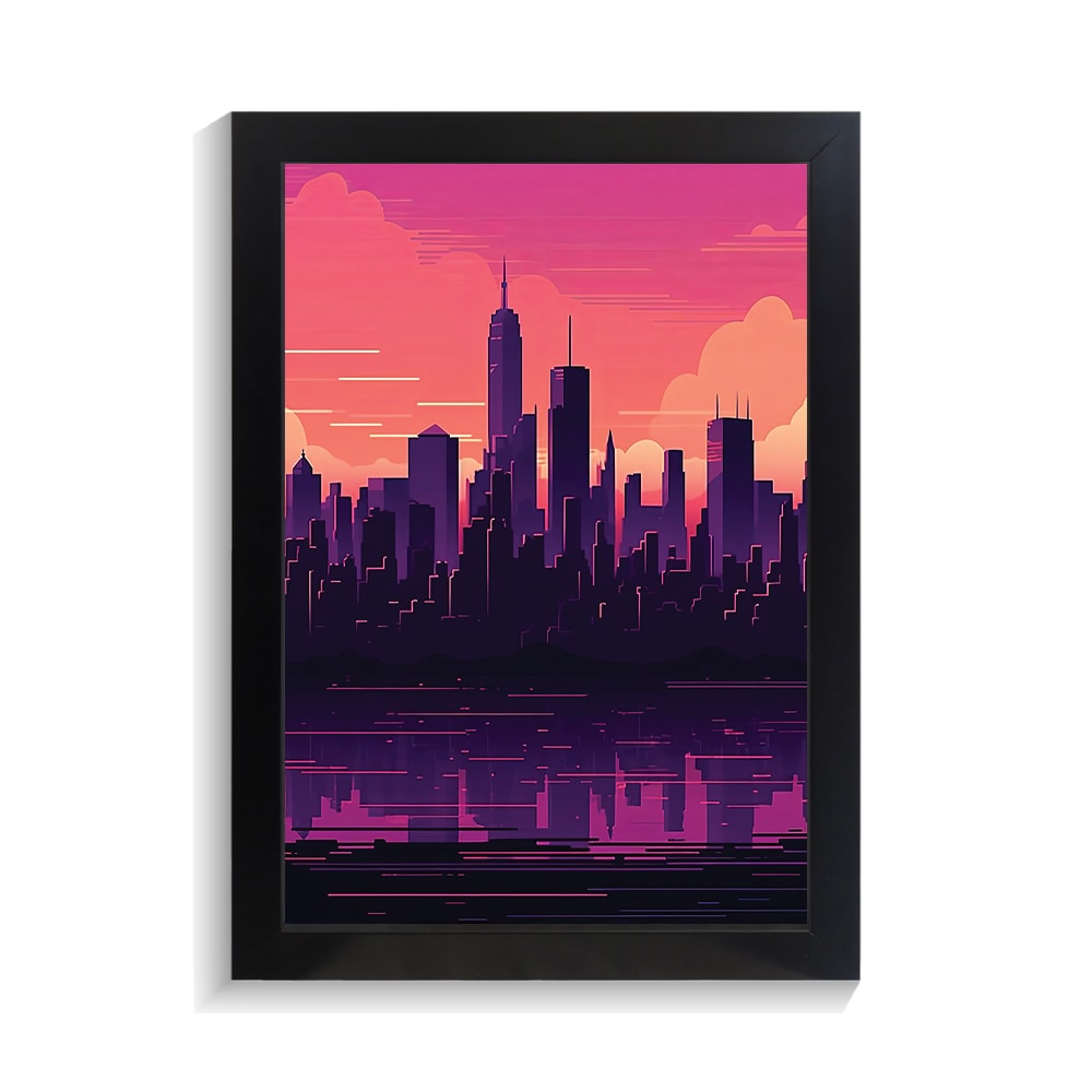 تابلو منظره طرح شهر کد PF-22190 تابلو منظره طرح شهر کد PF 22190