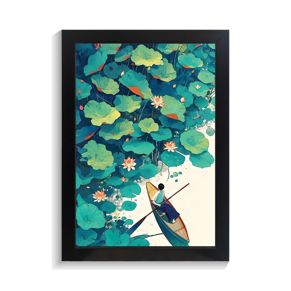 تابلو منظره طرح قایق دریا کد PF-22128 تابلو منظره طرح قایق دریا کد PF 22128