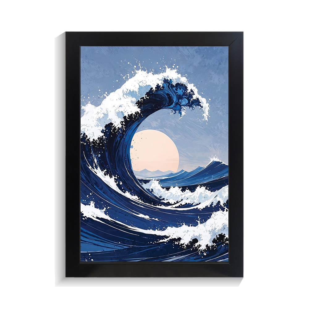 تابلو منظره طرح موج دریا کد PF-22131 تابلو منظره طرح موج دریا کد PF 22131