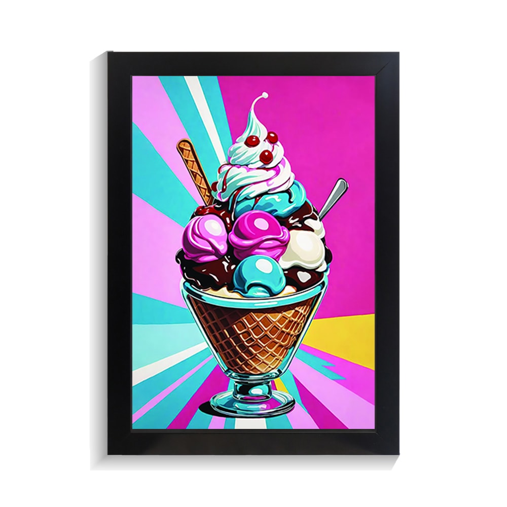 تابلو کافی شاپ طرح بستنی کد PF-29005 تابلو کافی شاپ طرح بستنی کد PF 29005