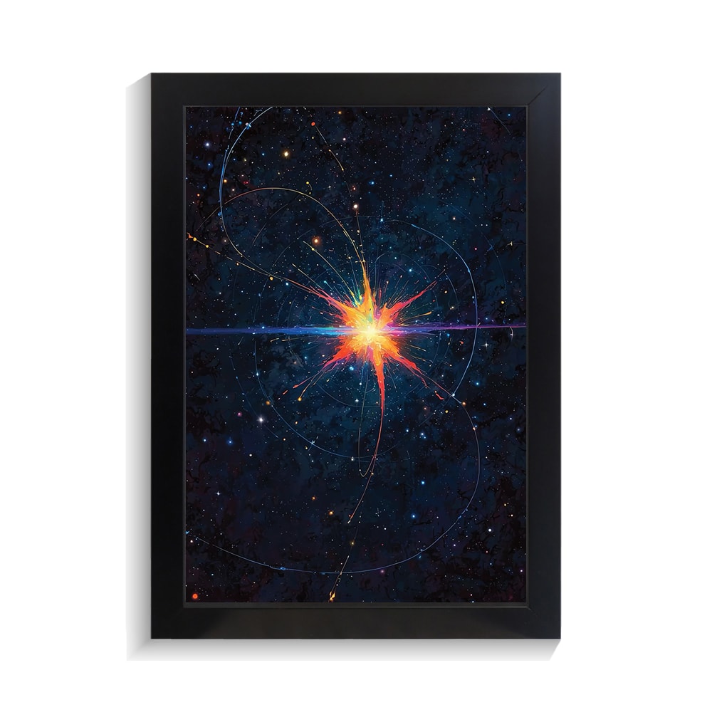 تابلو کهکشانی طرح ستاره کد PF-16244 تابلو کهکشانی طرح ستاره کد PF 16244