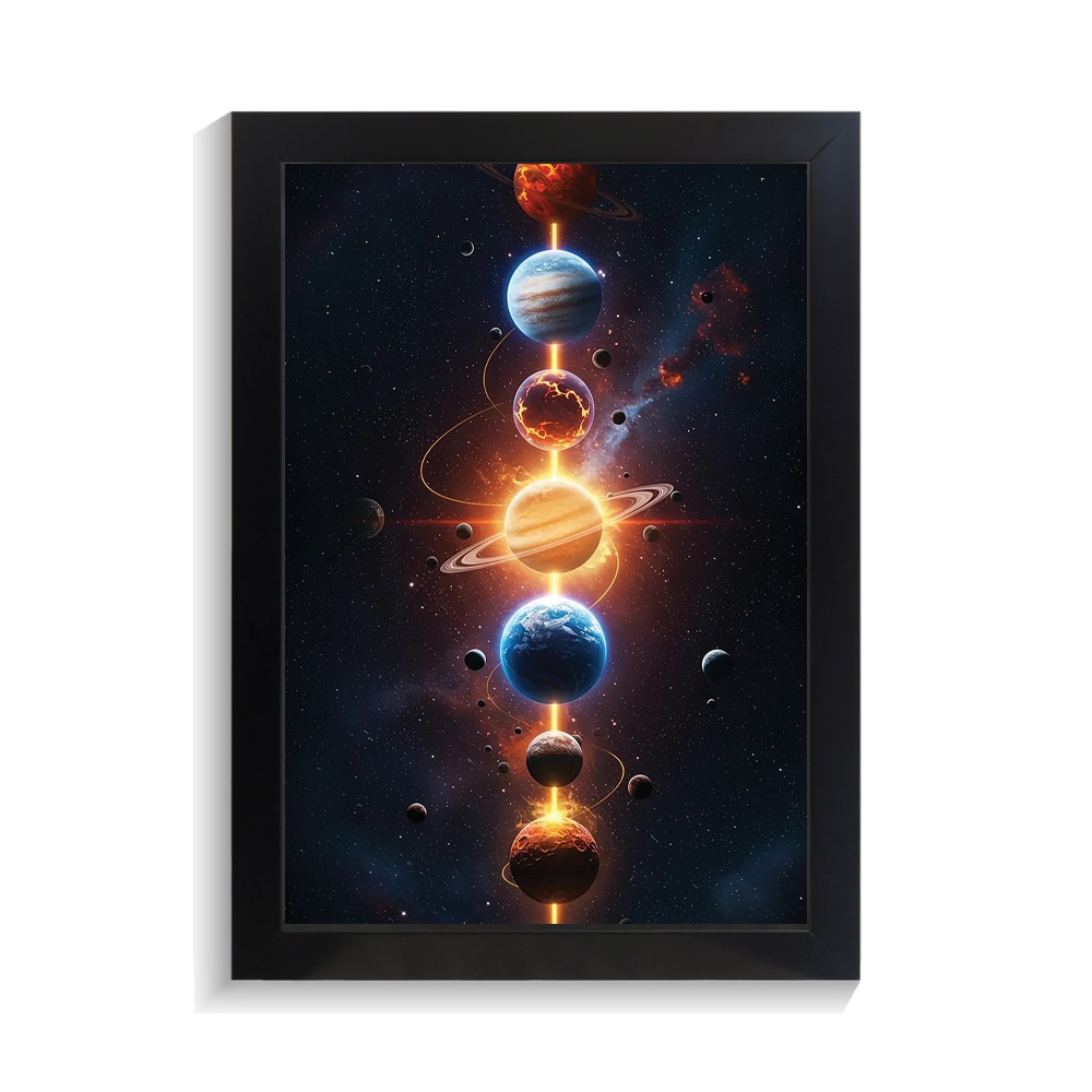 تابلو کهکشانی طرح سیاره کد PF-16051 تابلو کهکشانی طرح سیاره کد PF 16051