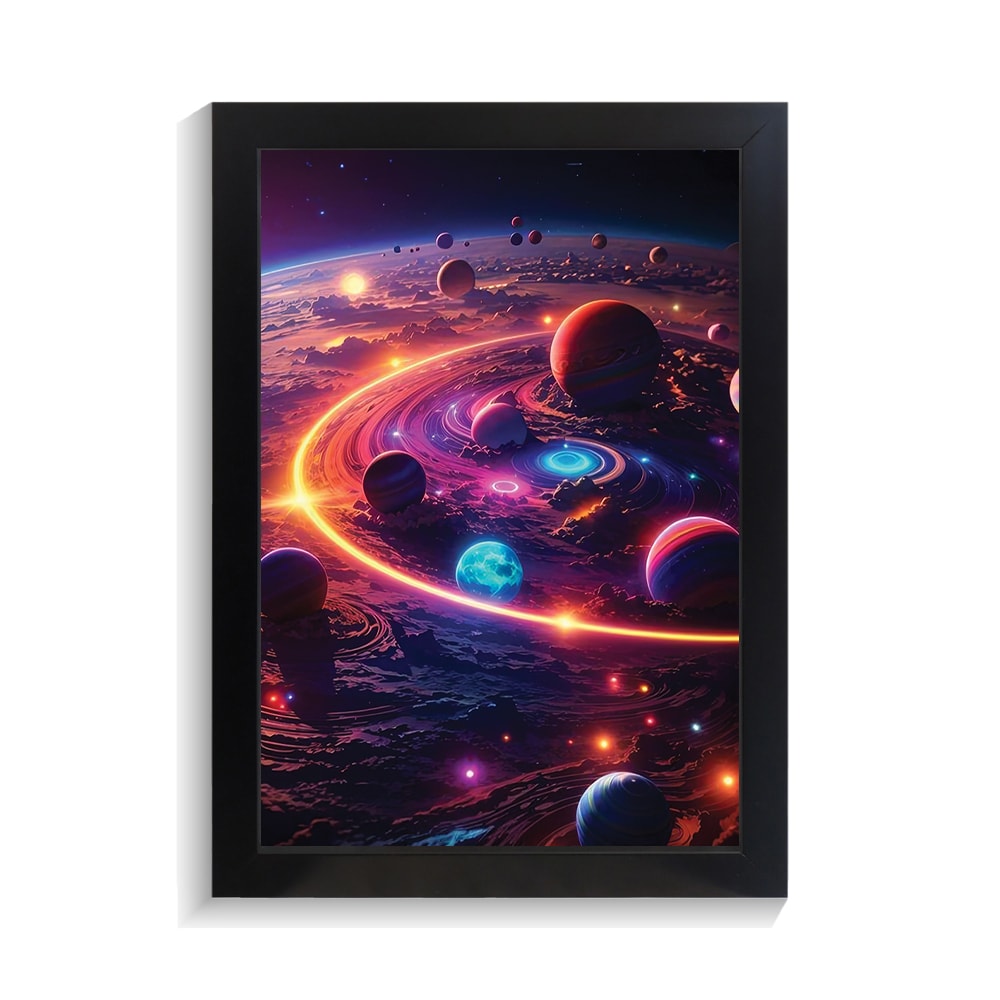 تابلو کهکشانی طرح سیاره کد PF-16063 تابلو کهکشانی طرح سیاره کد PF 16063