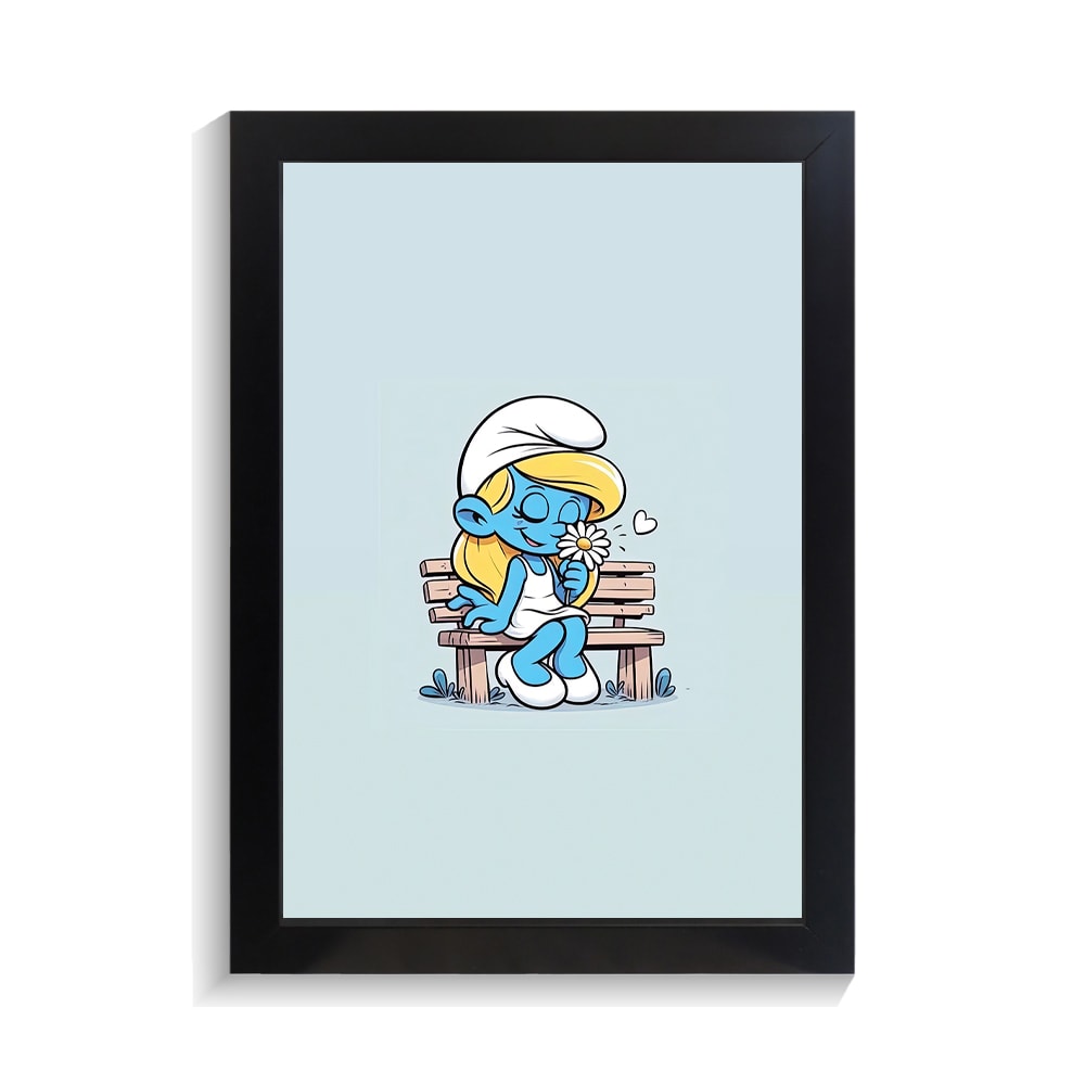 تابلو کودکانه طرح اسمورف کد PF-26129 تابلو کودکانه طرح اسمورف کد PF 26129