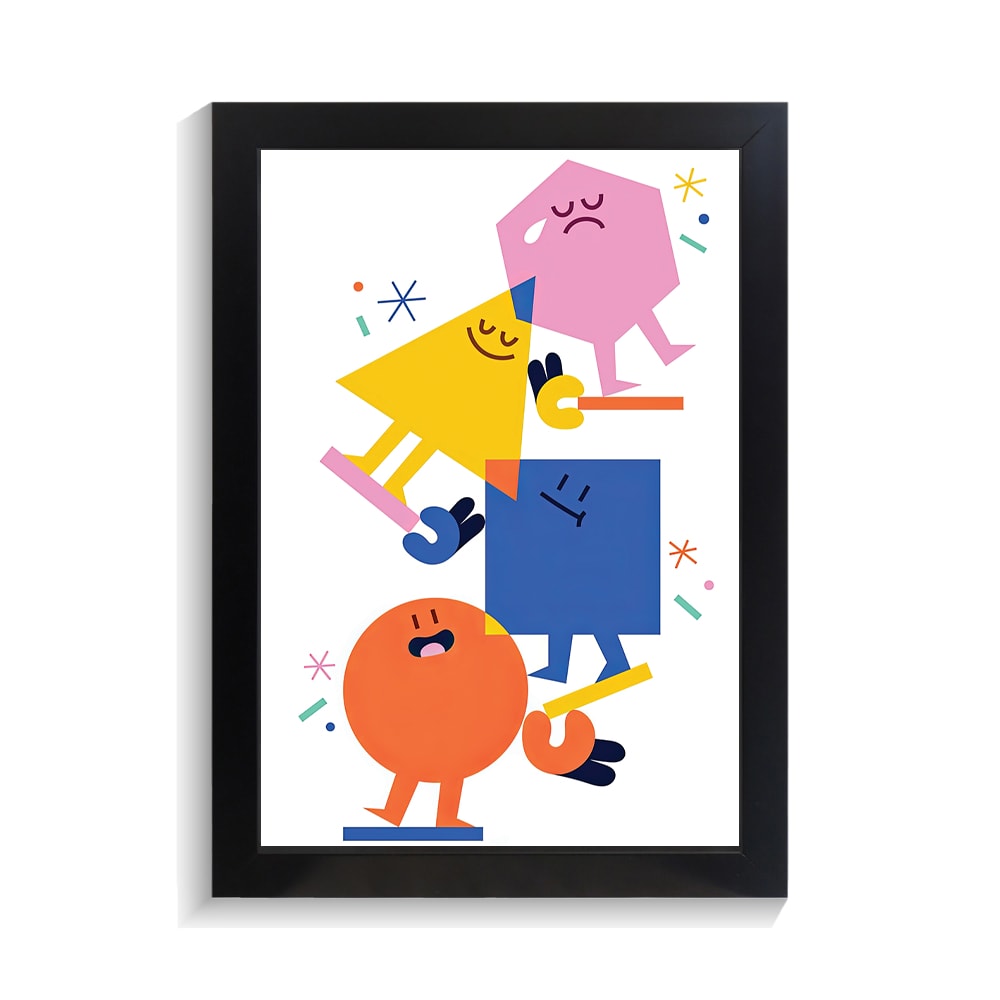 تابلو کودکانه طرح اشکال کد PF-26008 تابلو کودکانه طرح اشکال کد PF 26008