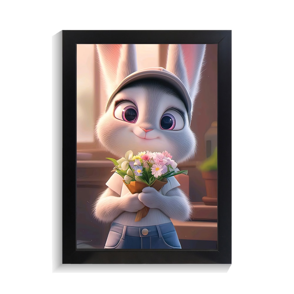 تابلو کودکانه طرح خرگوش کد PF-26072 تابلو کودکانه طرح خرگوش کد PF 26072