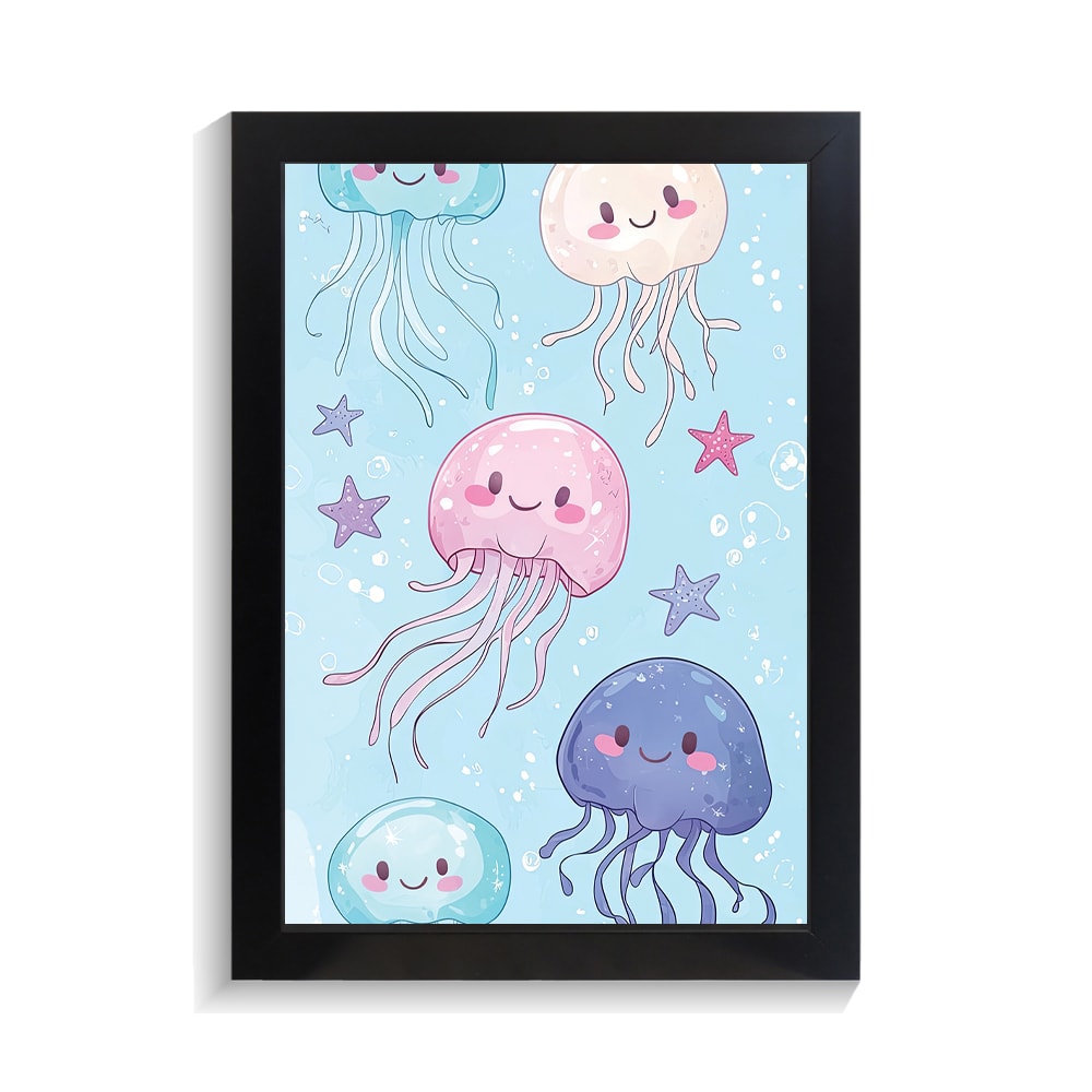 تابلو کودکانه طرح عروس دریایی کد PF-26165 تابلو کودکانه طرح عروس دریایی کد PF 26165