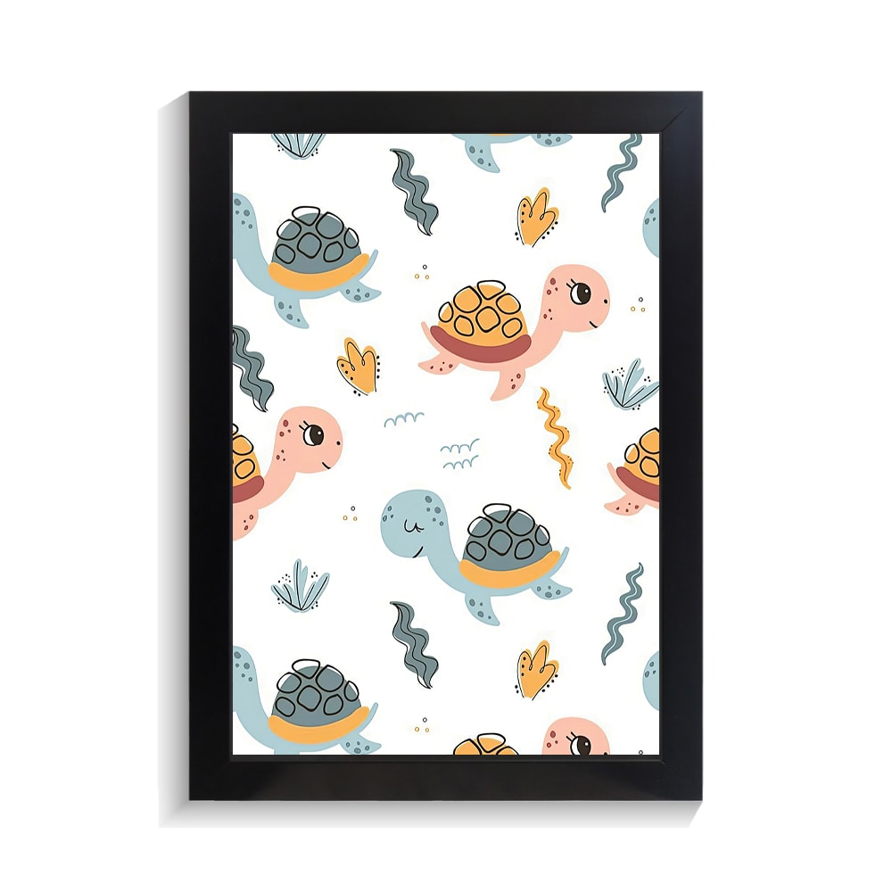 تابلو کودکانه طرح لاک پشت کد PF-26161 تابلو کودکانه طرح لاک پشت کد PF 26161