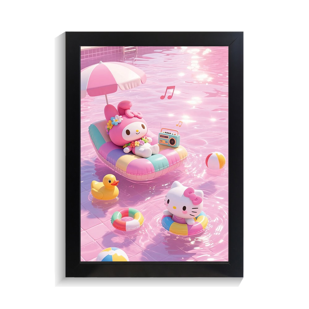 تابلو کودکانه طرح ملودی و هلو کیتی کد PF-26099 تابلو کودکانه طرح ملودی و هلو کیتی کد PF 26099