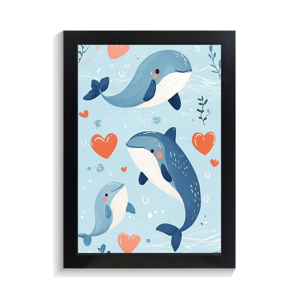 تابلو کودکانه طرح نهنگ کد PF-26034 تابلو کودکانه طرح نهنگ کد PF 26034