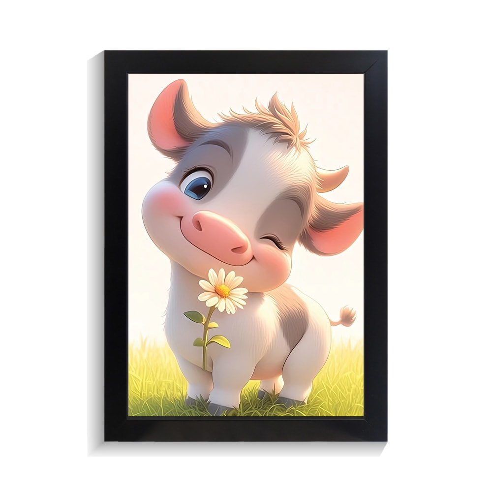 تابلو کودکانه طرح گاو کد PF-26066 تابلو کودکانه طرح گاو کد PF 26066