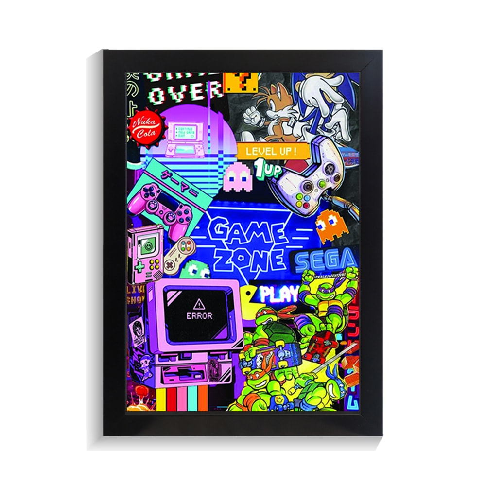 تابلو گیمینگ طرح GAME ZONE کد PF-30003 تابلو گیمینگ طرح GAME ZONE کد PF 30003 2