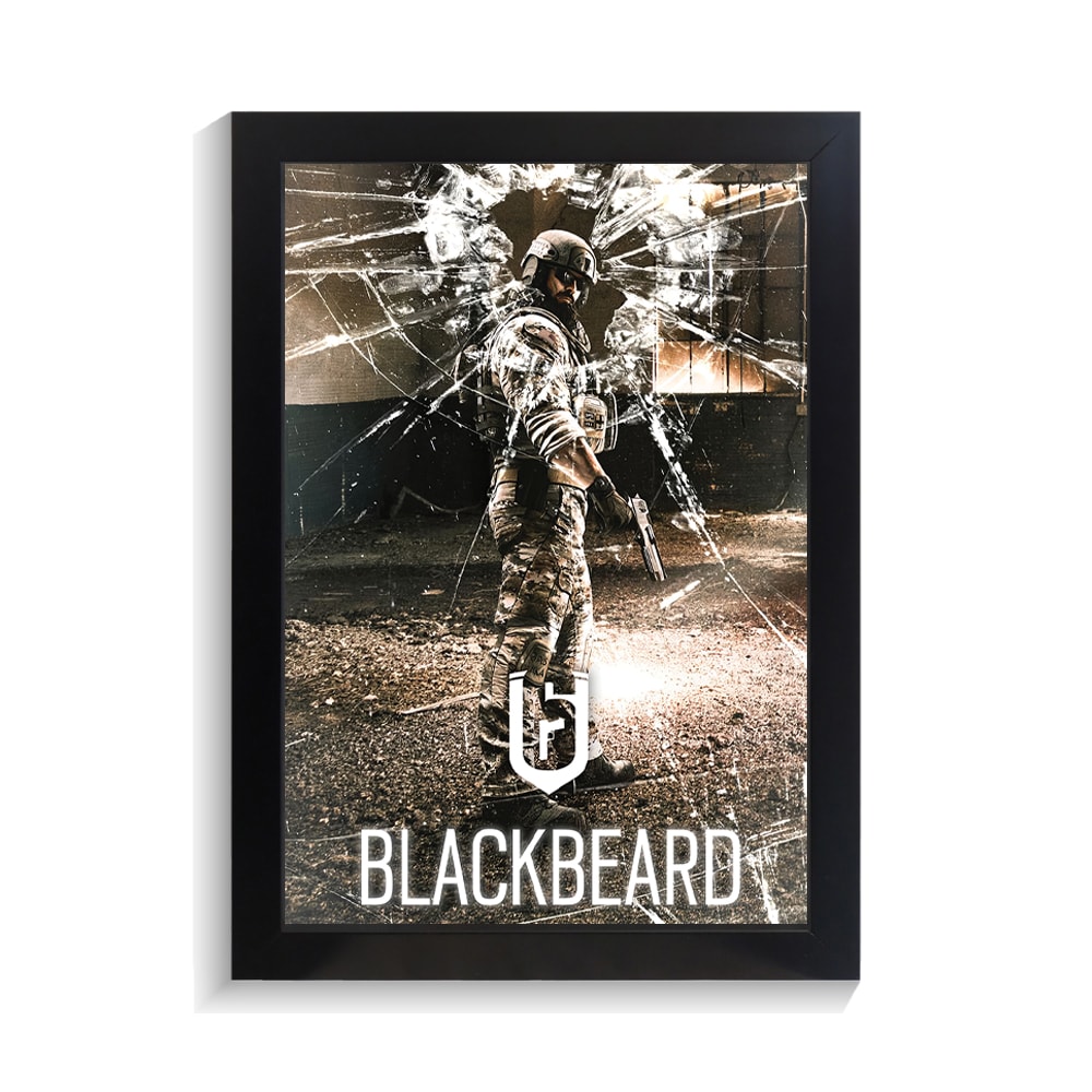 تابلو گیمینگ طرح blackbeard رینبو سیکس کد PF-30254 تابلو گیمینگ طرح blackbeard رینبو سیکس کد PF 30254