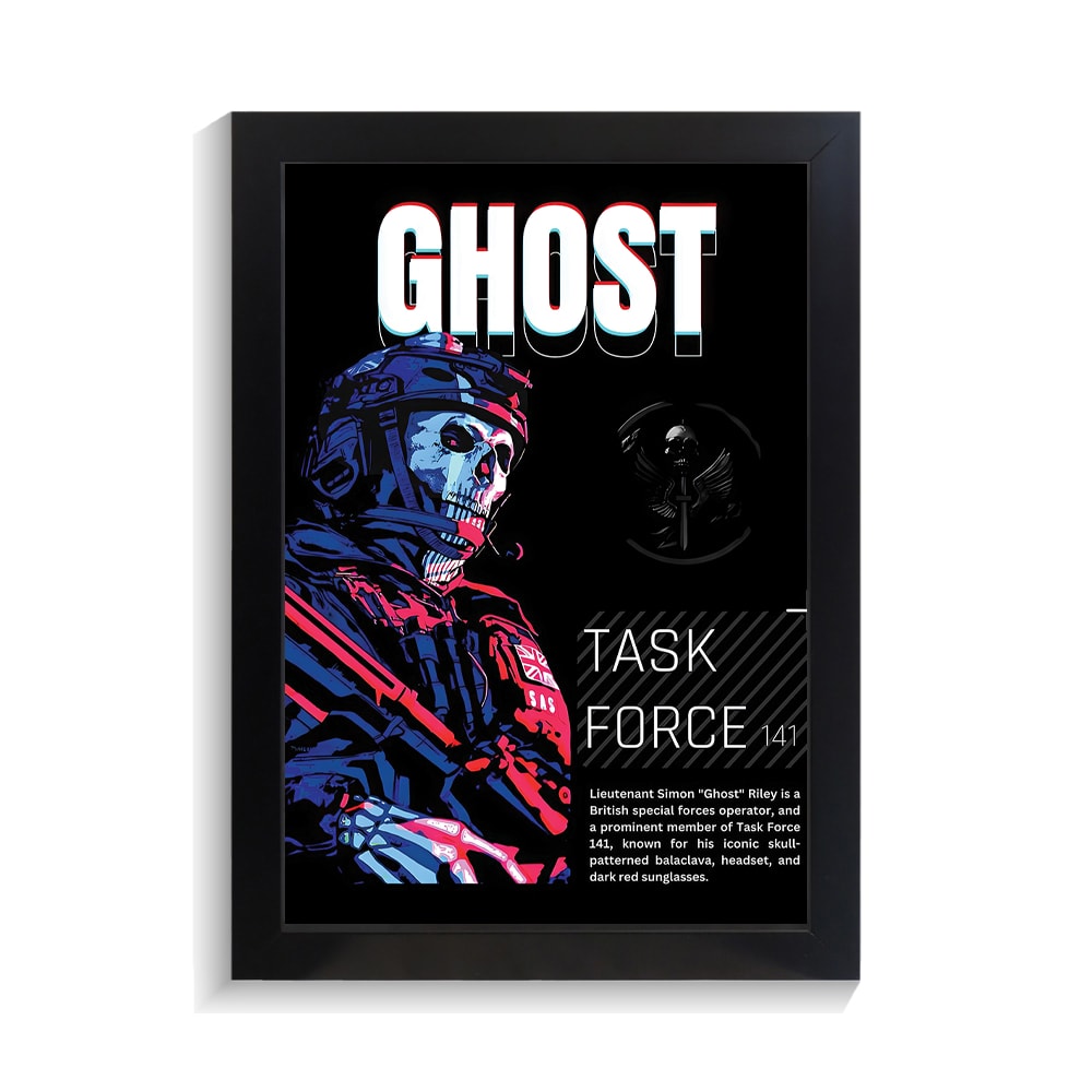 تابلو گیمینگ طرح ghost کال اف دیوتی کد PF-30039 تابلو گیمینگ طرح ghost کال اف دیوتی کد PF 30039