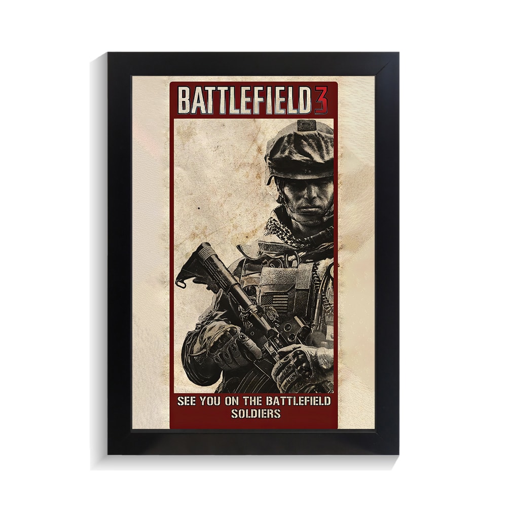 تابلو گیمینگ طرح بتلفیلد 3 کد PF-30016 تابلو گیمینگ طرح بتلفیلد 3 کد PF 30016
