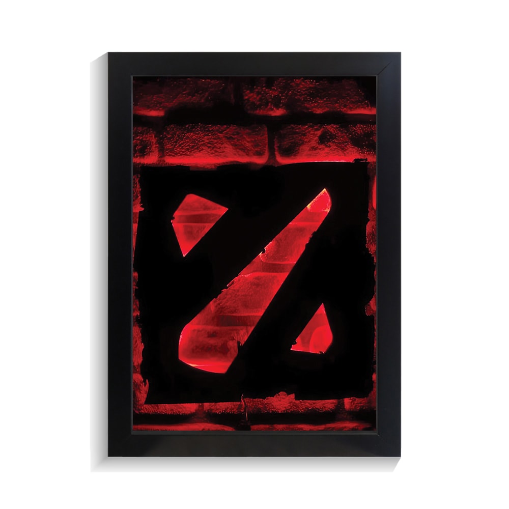 تابلو گیمینگ طرح دوتا 2 کد PF-30098 تابلو گیمینگ طرح دوتا 2 کد PF 30098