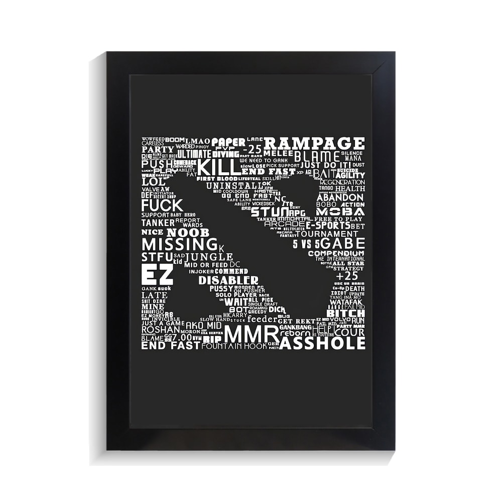 تابلو گیمینگ طرح دوتا 2 کد PF-30105 تابلو گیمینگ طرح دوتا 2 کد PF 30105