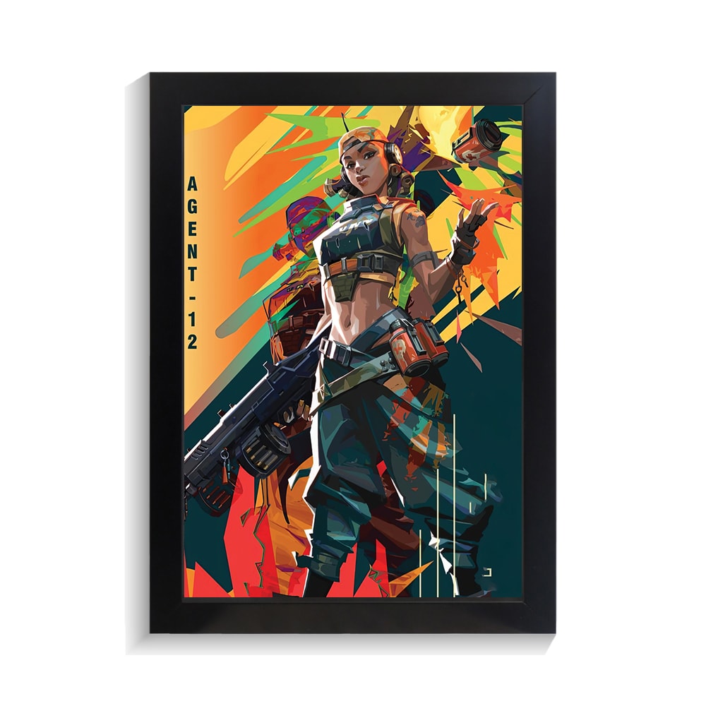 تابلو گیمینگ طرح ولورانت کد PF-30285 تابلو گیمینگ طرح ولورانت کد PF 30285