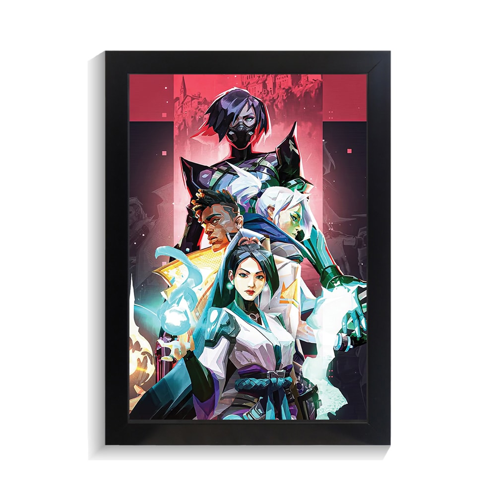 تابلو گیمینگ طرح ولورانت کد PF-30293 تابلو گیمینگ طرح ولورانت کد PF 30293