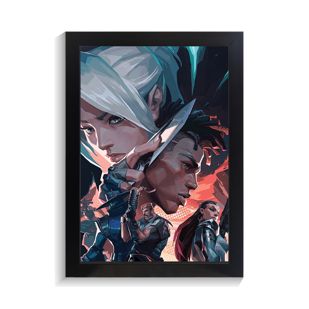 تابلو گیمینگ طرح ولورانت کد PF-30301 تابلو گیمینگ طرح ولورانت کد PF 30301