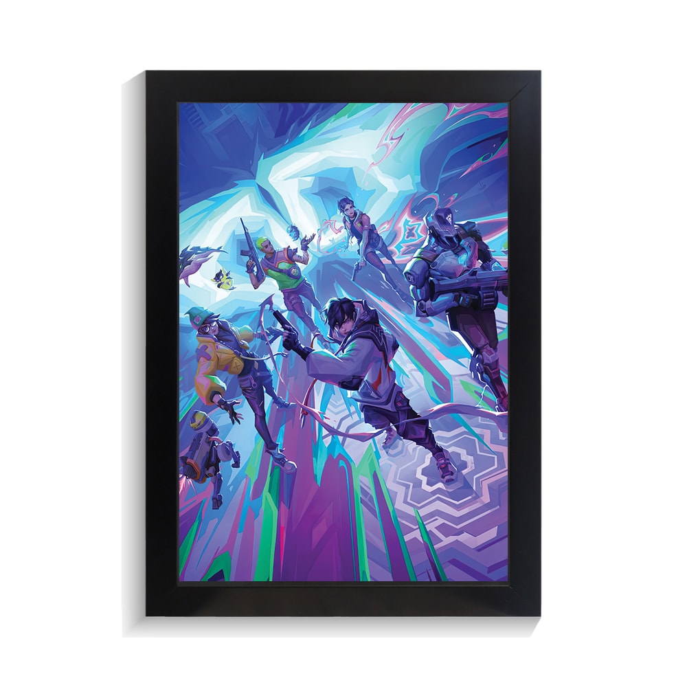 تابلو گیمینگ طرح ولورانت کد PF-30313 تابلو گیمینگ طرح ولورانت کد PF 30313