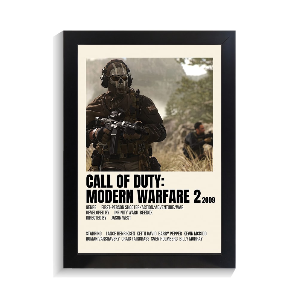 تابلو گیمینگ طرح کال اف دیوتی modern warfare 2 کد PF-30064 تابلو گیمینگ طرح کال اف دیوتی modern warfare 2 کد PF 30064