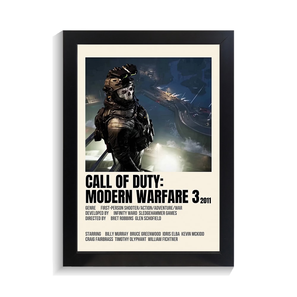 تابلو گیمینگ طرح کال اف دیوتی modern warfare 3 کد PF-30043 تابلو گیمینگ طرح کال اف دیوتی modern warfare 3 کد PF 30043