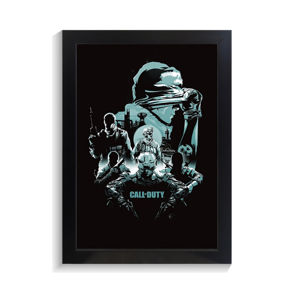 تابلو گیمینگ طرح کال اف دیوتی کد PF-30050 تابلو گیمینگ طرح کال اف دیوتی کد PF 30050