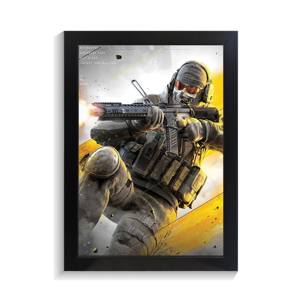 تابلو گیمینگ طرح کال اف دیوتی کد PF-30058 تابلو گیمینگ طرح کال اف دیوتی کد PF 30058