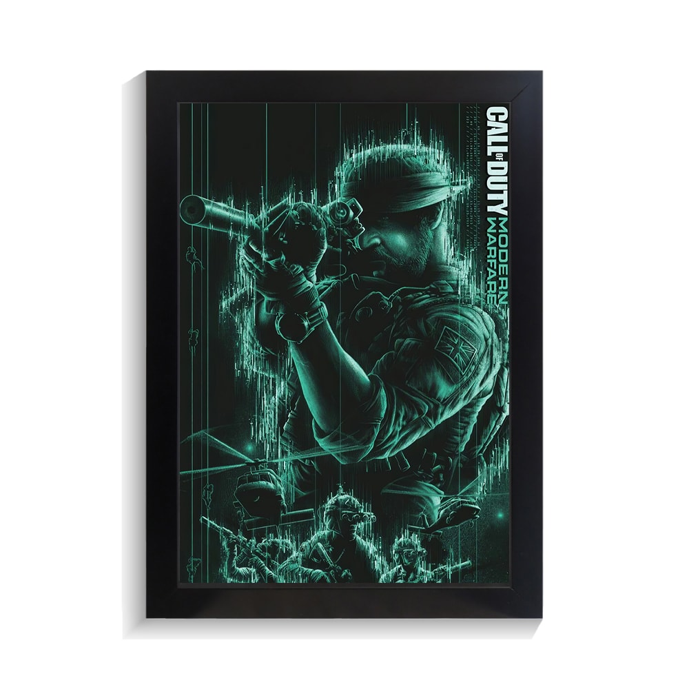 تابلو گیمینگ طرح کال اف دیوتی کد PF-30061 تابلو گیمینگ طرح کال اف دیوتی کد PF 30061