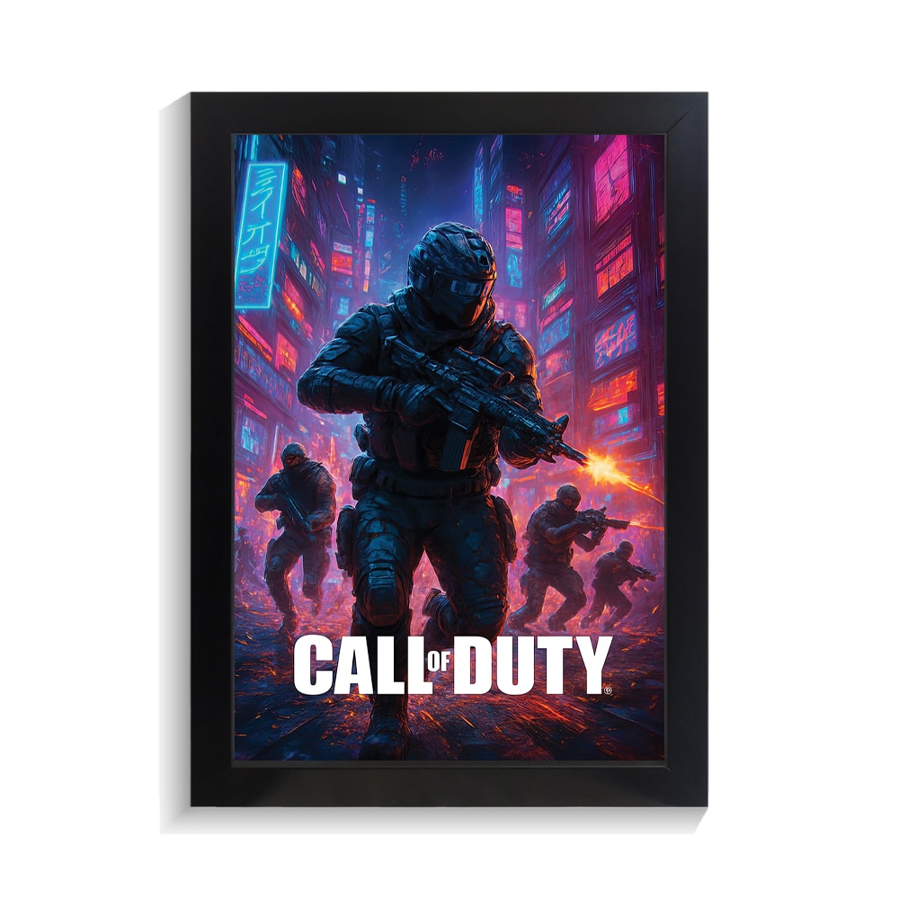 تابلو گیمینگ طرح کال اف دیوتی کد PF-30063 تابلو گیمینگ طرح کال اف دیوتی کد PF 30063