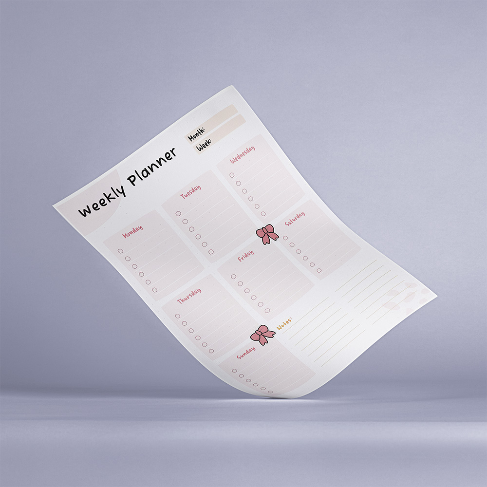 پلنر هفتگی کد PL-97009 پلنر هفتگی کد PL 97009