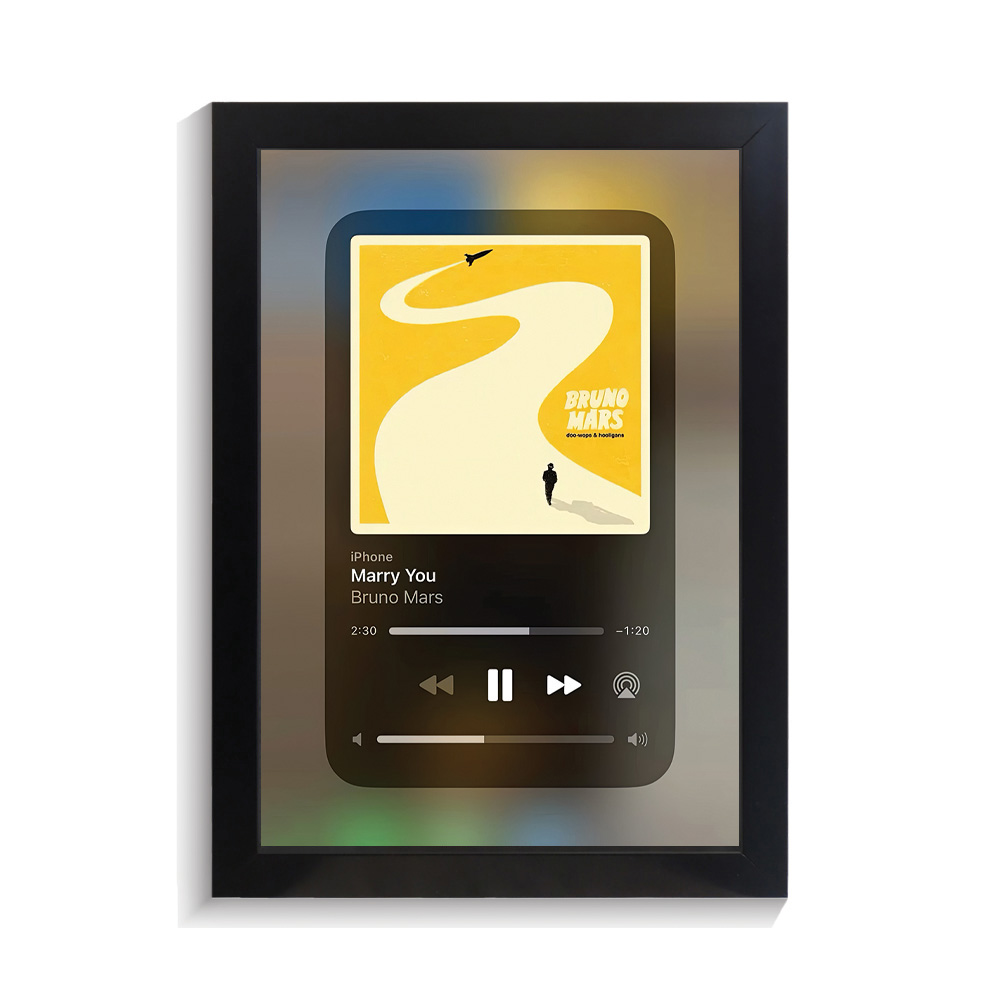 تابلو خواننده طرح Marry You برونو مارس کد PF-20297 تابلو خواننده طرح Marry You برونو مارس کد PF 20297