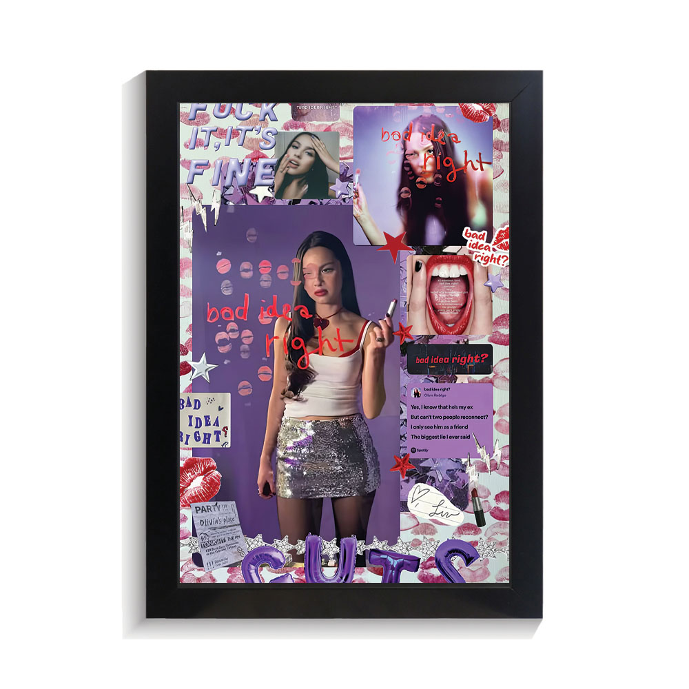 تابلو خواننده طرح اولیویا رودریگو کد PF-20470 تابلو خواننده طرح اولیویا رودریگو کد PF 20470