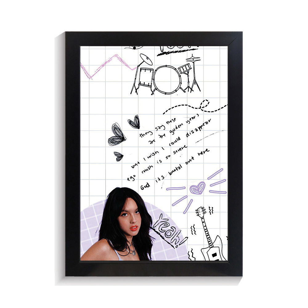 تابلو خواننده طرح اولیویا رودریگو کد PF-20472 تابلو خواننده طرح اولیویا رودریگو کد PF 20472