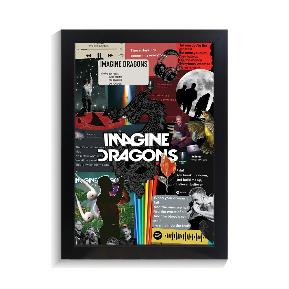 تابلو خواننده طرح ایمجین دراگونز کد PF-20354 تابلو خواننده طرح ایمجین دراگونز کد PF 20354