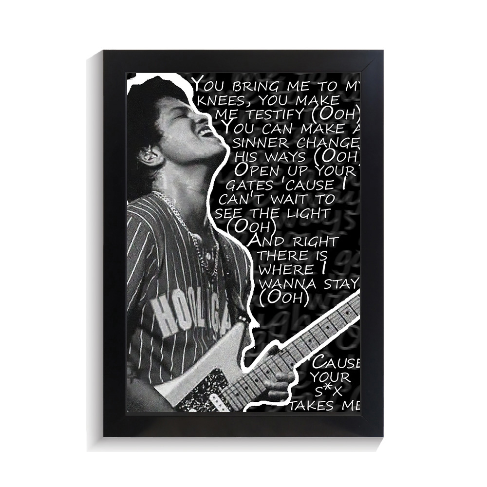 تابلو خواننده طرح برونو مارس کد PF-20293 تابلو خواننده طرح برونو مارس کد PF 20293