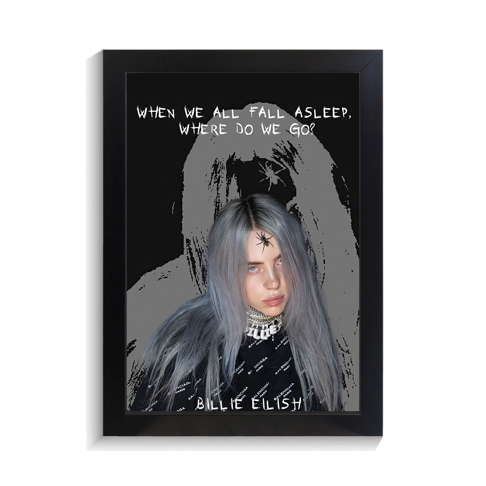 تابلو خواننده طرح بیلی ایلیش کد PF-20277 تابلو خواننده طرح بیلی ایلیش کد PF 20277