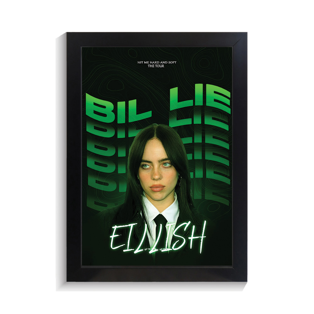 تابلو خواننده طرح بیلی ایلیش کد PF-20278 تابلو خواننده طرح بیلی ایلیش کد PF 20278