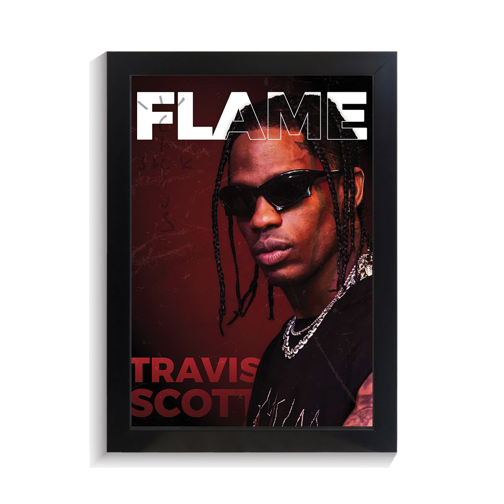 تابلو خواننده طرح ترویس اسکات کد PF-20596 تابلو خواننده طرح ترویس اسکات کد PF 20596