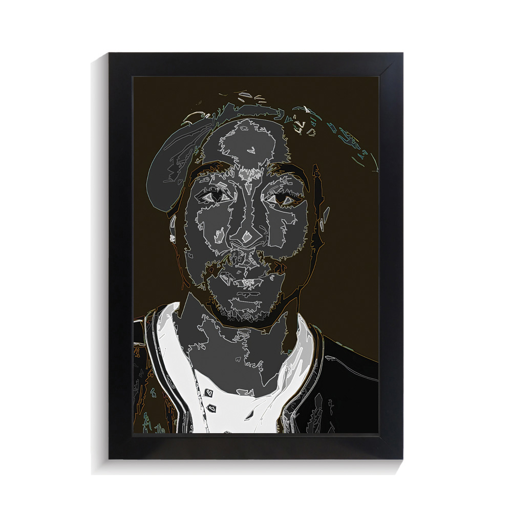 تابلو خواننده طرح توپاک کد PF-20610 تابلو خواننده طرح توپاک کد PF 20610