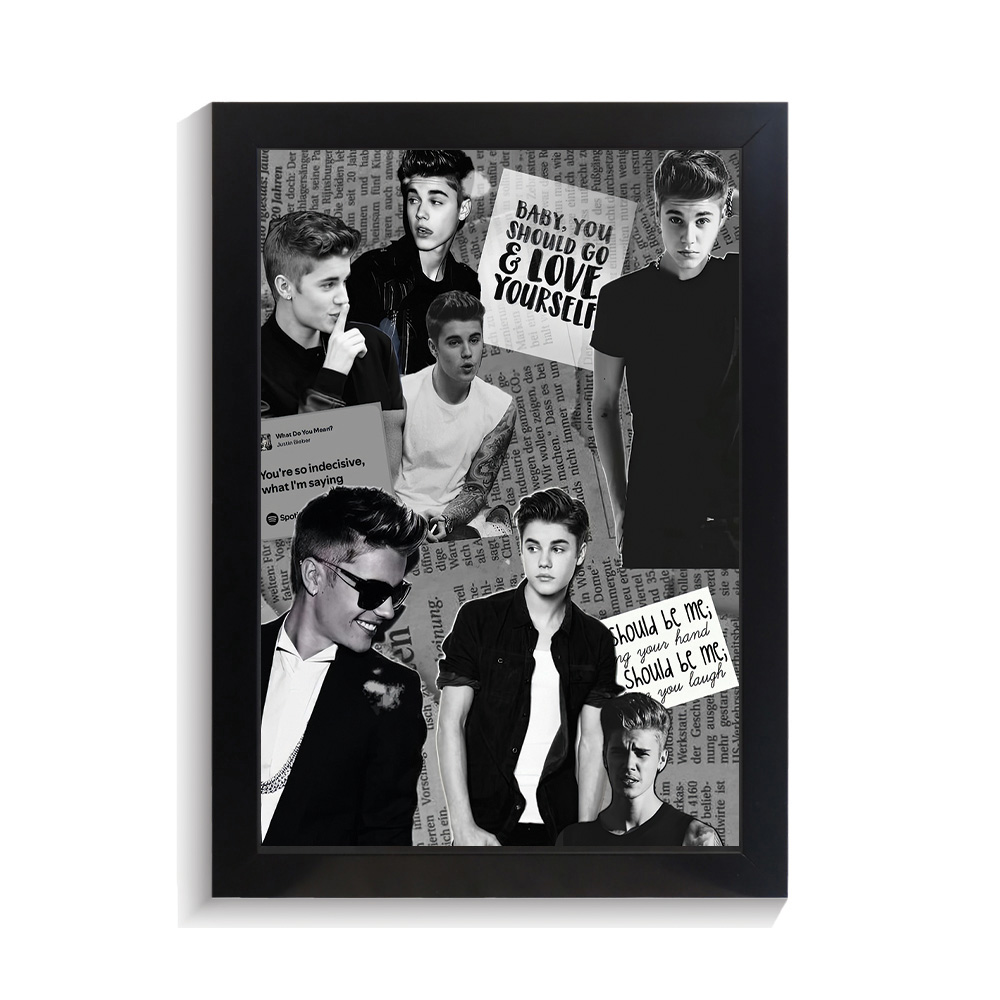 تابلو خواننده طرح جاستین بیبر کد PF-20378 تابلو خواننده طرح جاستین بیبر کد PF 20378