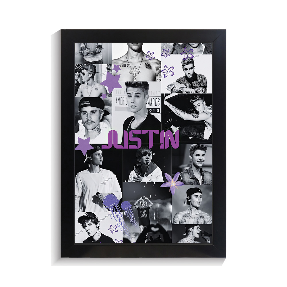 تابلو خواننده طرح جاستین بیبر کد PF-20388 تابلو خواننده طرح جاستین بیبر کد PF 20388