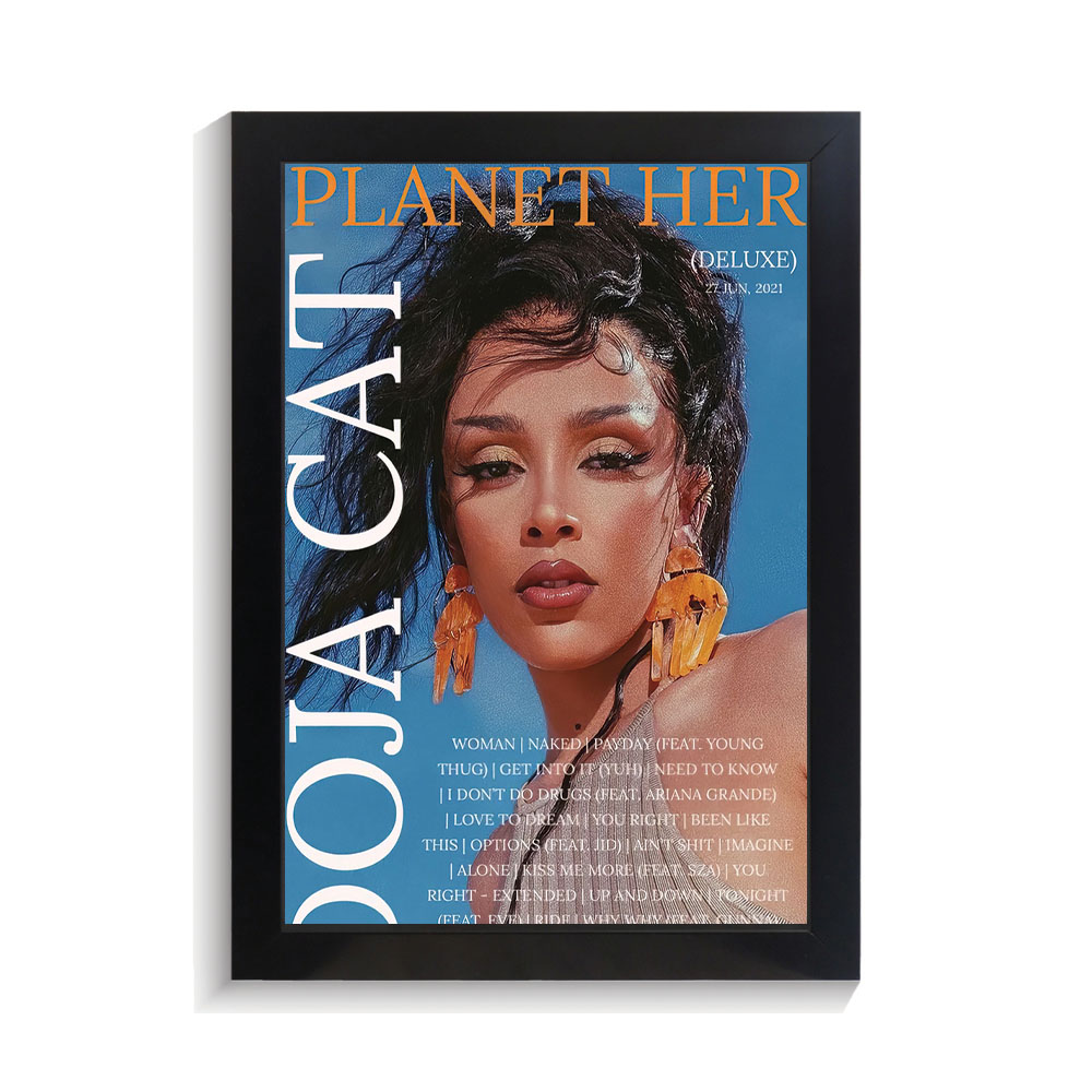 تابلو خواننده طرح دوجا کت کد PF-20311 تابلو خواننده طرح دوجا کت کد PF 20311